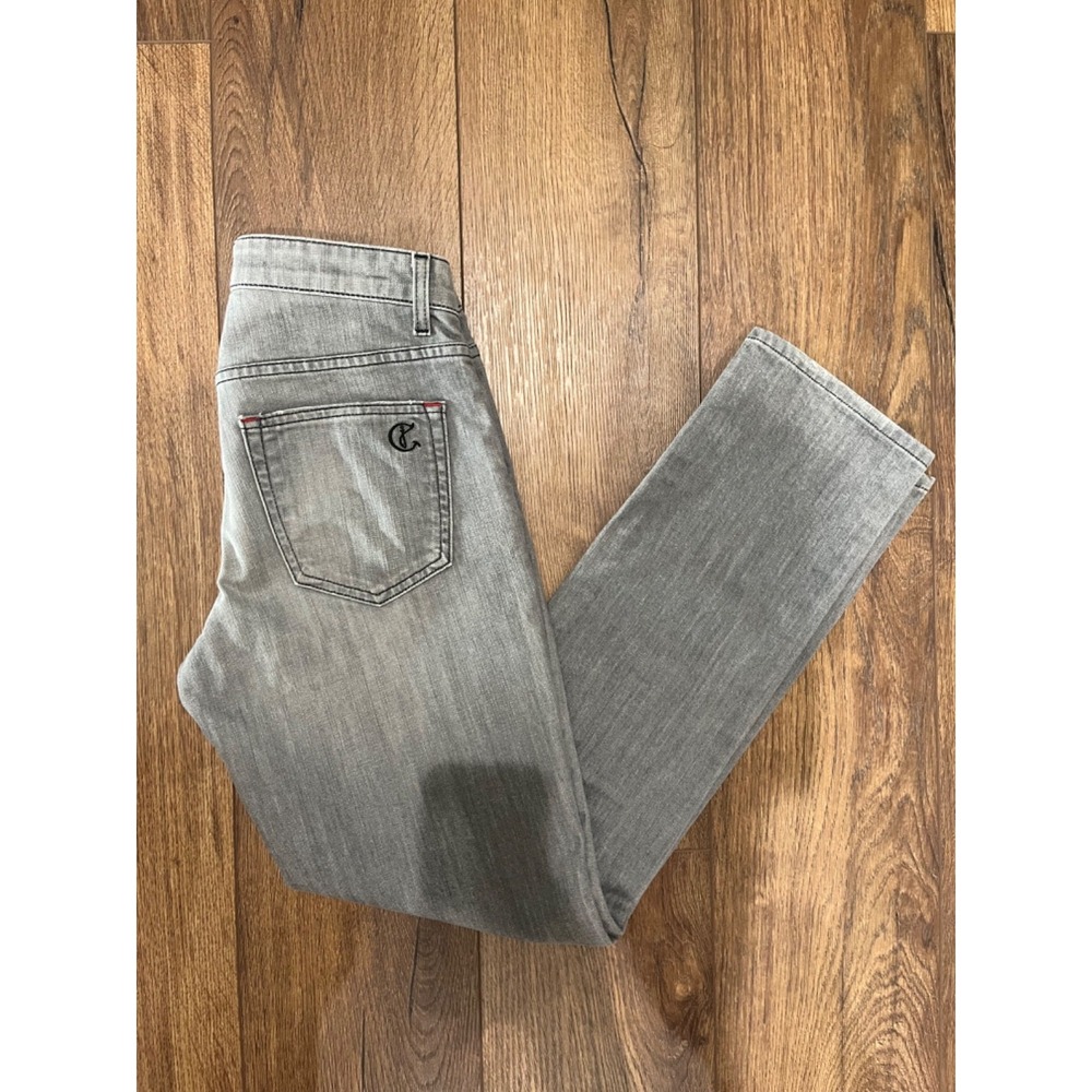 CJ by Cookie Johnson Love Boyfriend Jeans Gray  Stretch Denim Womens Size 26